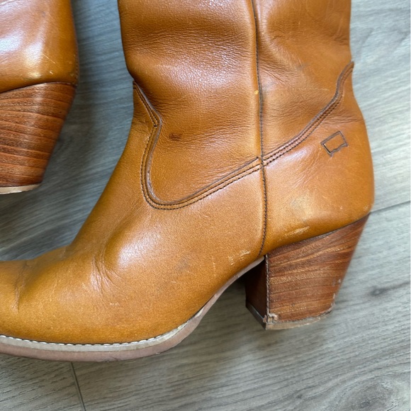 RARE VTG Levi's Boots 1984 Olympics Tan Cowboy Boots Size 8 - Picture 5 of 7